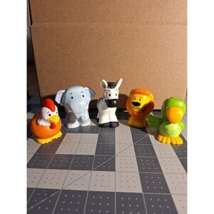 Fisher Price Little People Animal lot chicken elephant lion zebra parrot